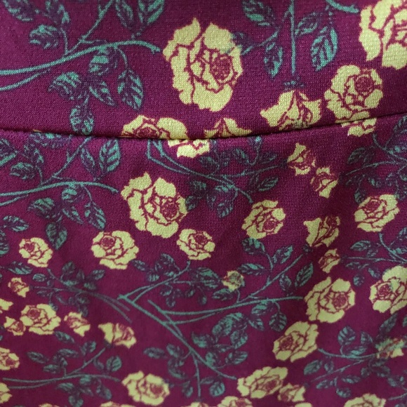 LuLaRoe Floral Azure Skirt - Picture 3 of 5